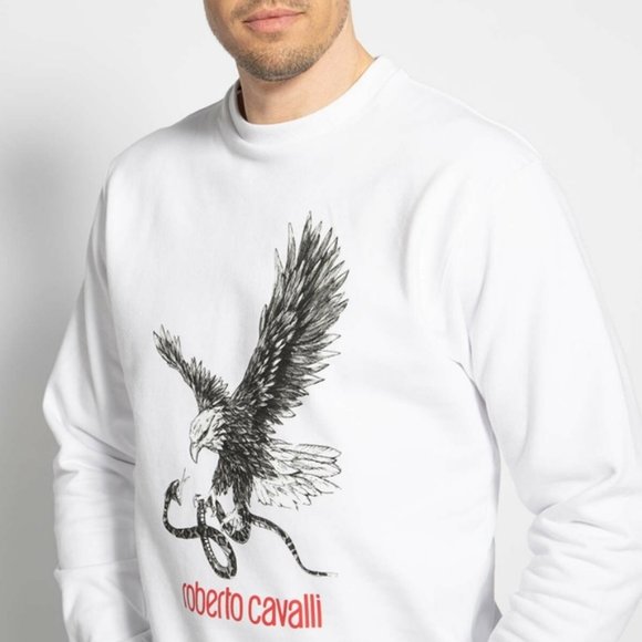 Roberto Cavalli Firenze Sweatershirt White Men - Picture 4 of 8